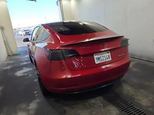 Red Multi-Coat 2018 Tesla Model 3 Performance