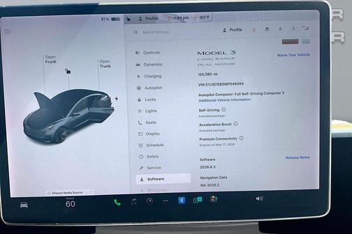 Midnight Silver Metallic 2021 Tesla Model 3 Long Range