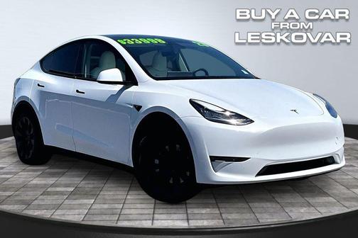 Pearl White Multi-Coat 2023 Tesla Model Y Long Range Dual Motor All-Wheel Drive