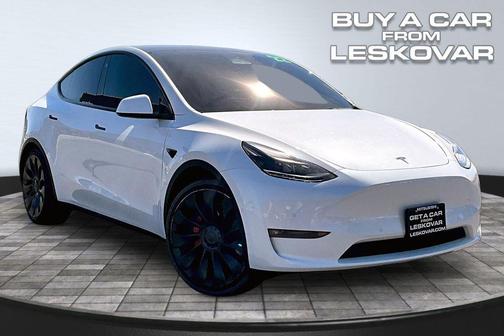 Pearl White Multi-Coat 2022 Tesla Model Y Performance Dual Motor All-Wheel Drive