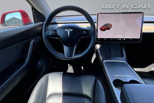 Red Multi-Coat 2022 Tesla Model Y Long Range Dual Motor All-Wheel Drive