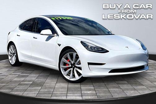 Pearl White Multi-Coat 2018 Tesla Model 3 Performance