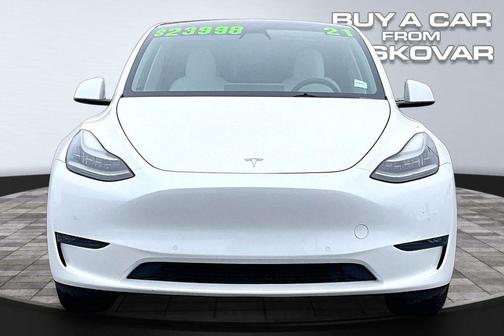 Pearl White Multi-Coat 2021 Tesla Model Y Long Range Dual Motor All-Wheel Drive