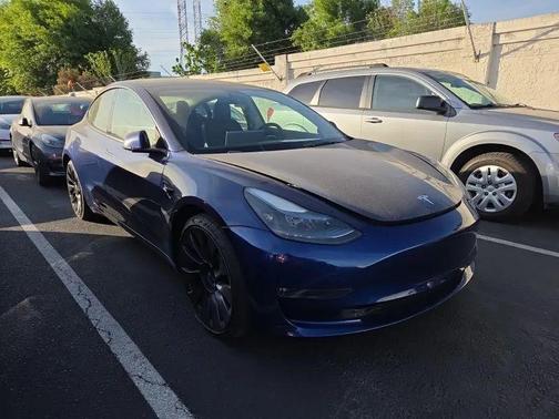 Deep Blue Metallic 2023 Tesla Model 3 Performance