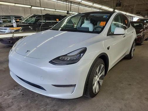Pearl White Multi-Coat 2021 Tesla Model Y Long Range Dual Motor All-Wheel Drive