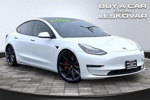 Pearl White Multi-Coat 2020 Tesla Model 3 Performance