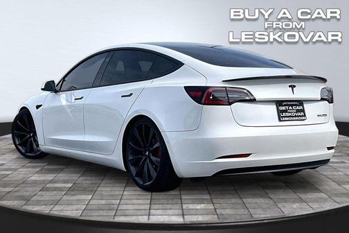 Pearl White Multi-Coat 2020 Tesla Model 3 Performance