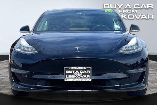 Solid Black 2019 Tesla Model 3 Long Range