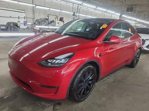 Red Multi-Coat 2022 Tesla Model Y Long Range Dual Motor All-Wheel Drive
