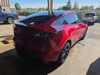 Red Multi-Coat 2022 Tesla Model Y Long Range Dual Motor All-Wheel Drive