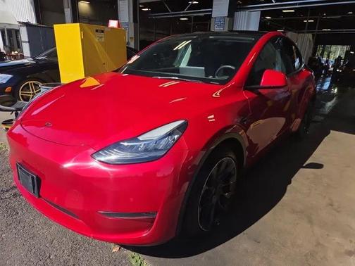 Red Multi-Coat 2022 Tesla Model Y Long Range Dual Motor All-Wheel Drive