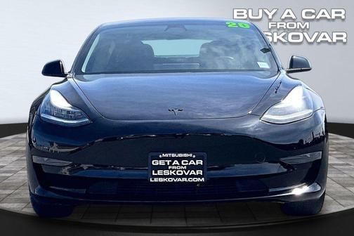 Solid Black 2020 Tesla Model 3 Standard Range Plus
