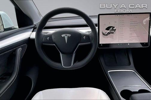 Pearl White Multi-Coat 2022 Tesla Model Y Long Range Dual Motor All-Wheel Drive
