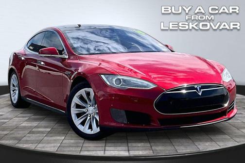 Red Multi-Coat 2016 Tesla Model S 90D