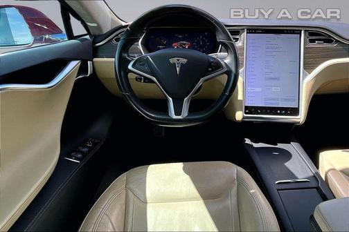 Red Multi-Coat 2016 Tesla Model S 90D