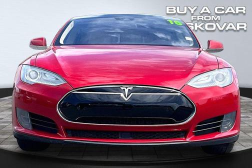 Red Multi-Coat 2016 Tesla Model S 90D