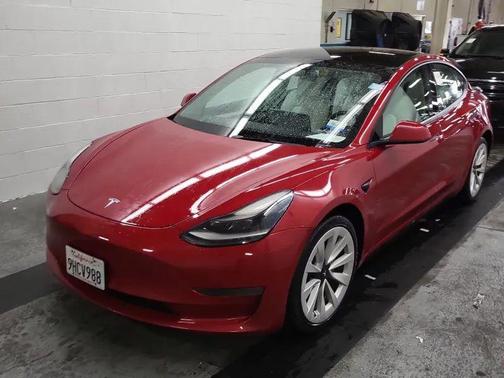 Red Multi-Coat 2022 Tesla Model 3 Long Range