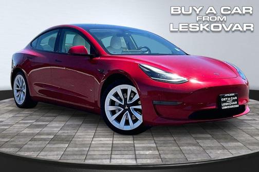 Red Multi-Coat 2022 Tesla Model 3 Long Range