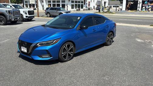 Electric Blue Metallic 2021 Nissan Sentra SR