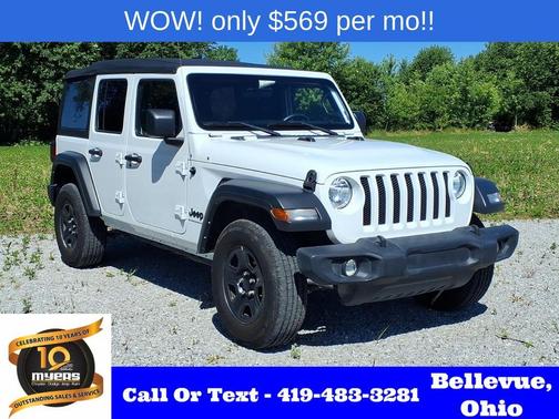Bright White Clearcoat 2023 Jeep Wrangler Sport