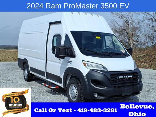 Bright White Clearcoat 2024 RAM ProMaster 3500 Delivery Van BEV Super High Roof