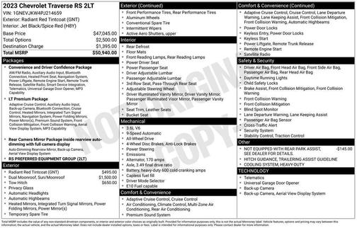 2023 Chevrolet Traverse RS