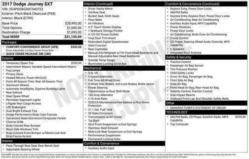 2017 Dodge Journey SXT