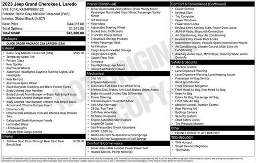 2023 Jeep Grand Cherokee L Laredo