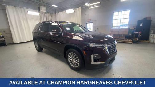 Black Cherry Metallic 2023 Chevrolet Traverse LT Leather