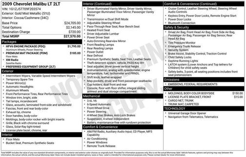 2009 Chevrolet Malibu LT