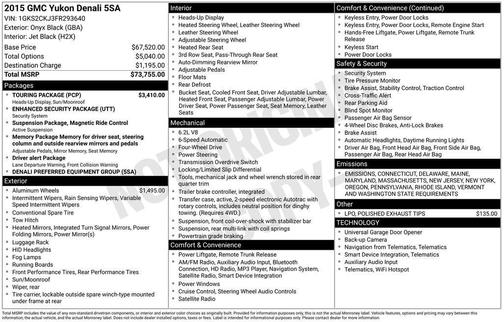 2015 GMC Yukon Denali