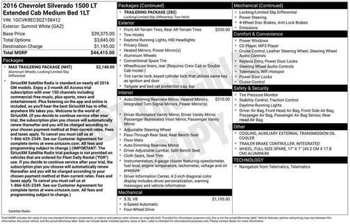 2016 Chevrolet Silverado 1500 1LT