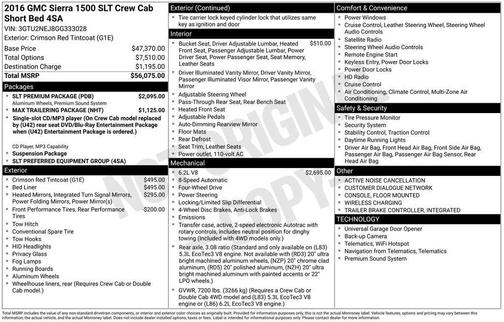 2016 GMC Sierra 1500 SLT