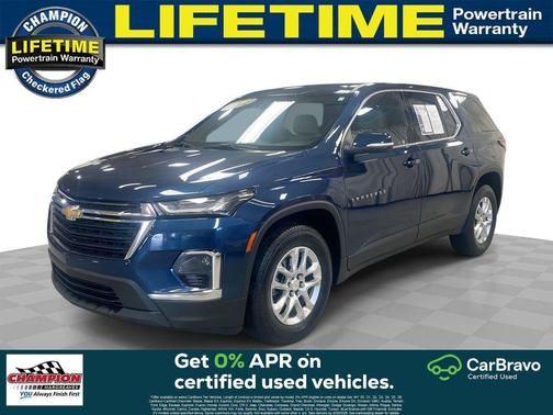 Northsky Blue Metallic 2023 Chevrolet Traverse LS