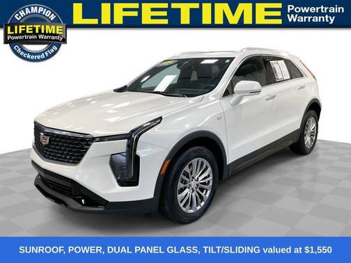 Crystal White Tricoat 2024 Cadillac XT4 Premium Luxury