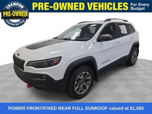 Bright White Clearcoat 2020 Jeep Cherokee Trailhawk
