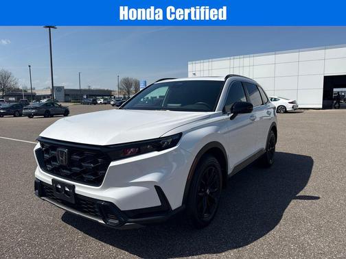 Platinum White Pearl 2025 Honda CR-V Hybrid Sport AWD