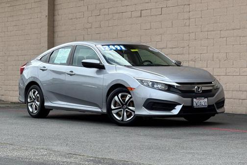 Lunar Silver 2017 Honda Civic LX