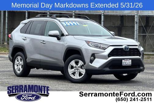 Silver Sky Metallic 2021 Toyota RAV4 Hybrid XLE