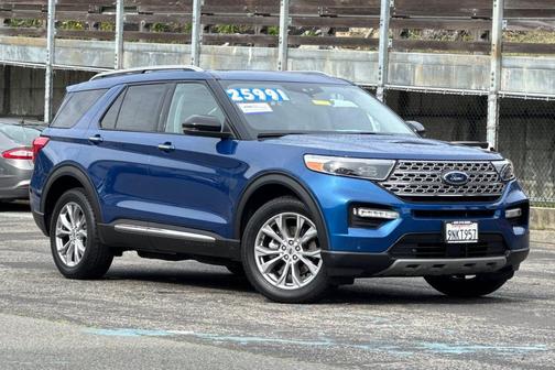 Atlas Blue Metallic 2021 Ford Explorer Limited