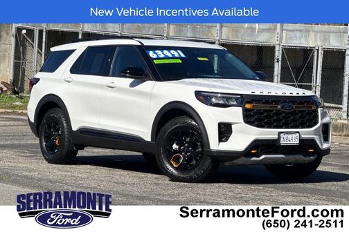 Star White Metallic Tri-Coat 2026 Ford Explorer Tremor