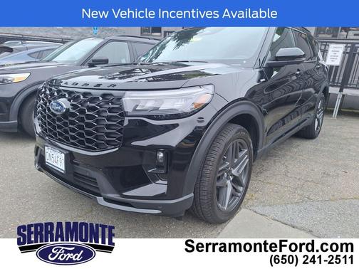Agate Black Metallic 2026 Ford Explorer ST-Line