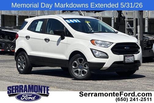 Diamond White 2018 Ford EcoSport S