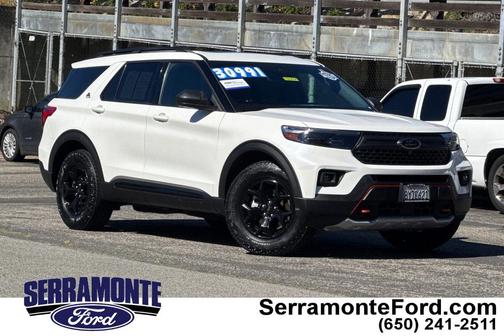 Star White Metallic Tri-Coat 2021 Ford Explorer Timberline