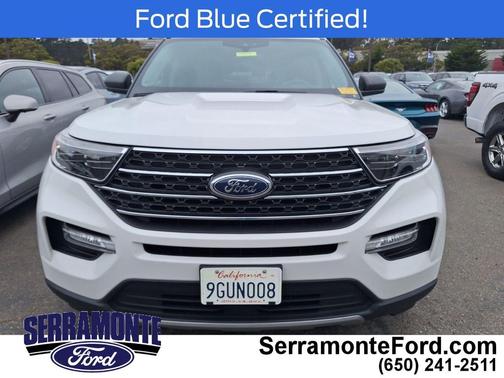 Star White Metallic Tri-Coat 2023 Ford Explorer XLT