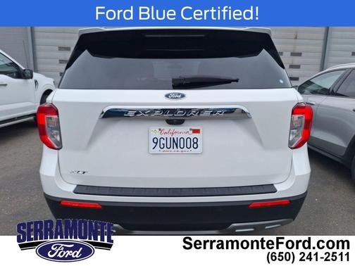 Star White Metallic Tri-Coat 2023 Ford Explorer XLT