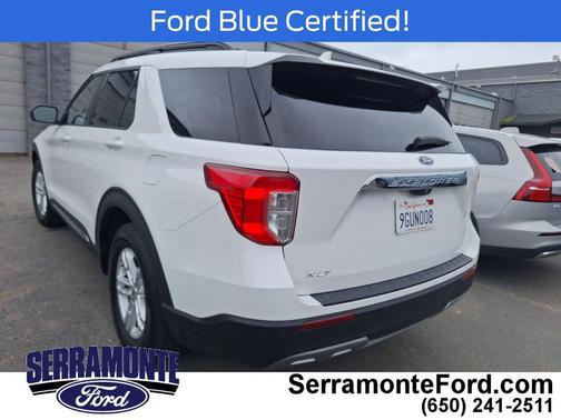 Star White Metallic Tri-Coat 2023 Ford Explorer XLT