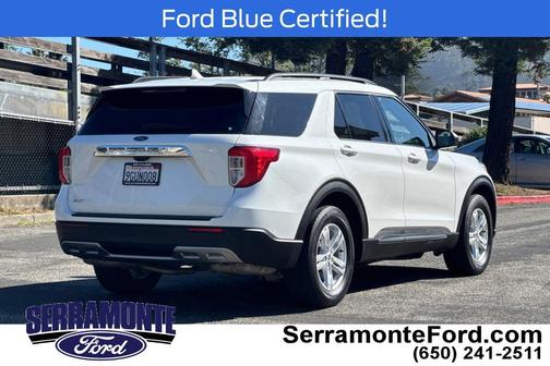Star White Metallic Tri-Coat 2023 Ford Explorer XLT