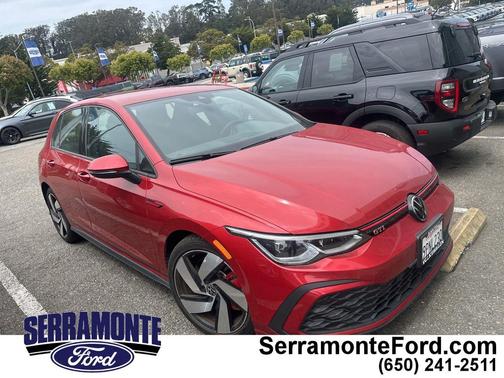 Kings Red Metallic Black Roof 2024 Volkswagen Golf GTI 2.0T S DSG