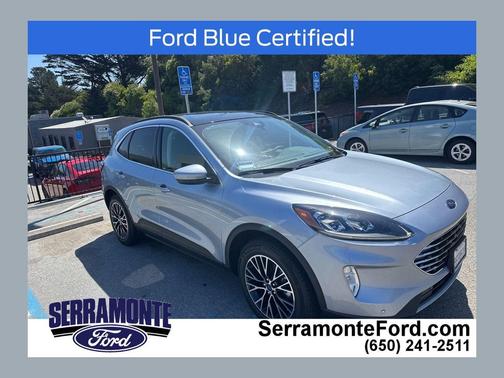 Iced Blue Silver Metallic 2022 Ford Escape Titanium